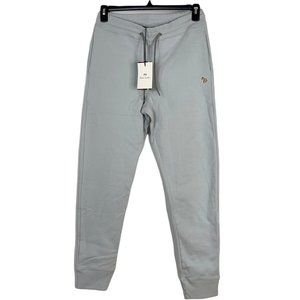 Paul Smith Mens Sweatpants Gray Heathered Regular Fit Drawstring Pockets S New